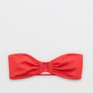 Aerie Crinkle Ring Bandeau Bikini Top